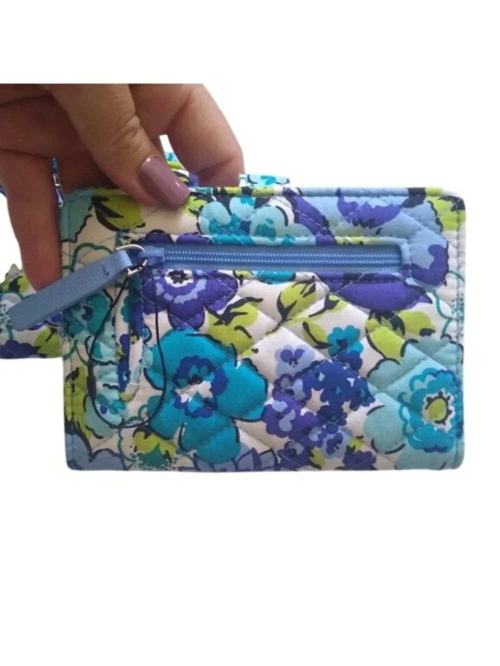 Vera Bradley Snap ID Wallet, Blueberry Blooms - Picture 9 of 9